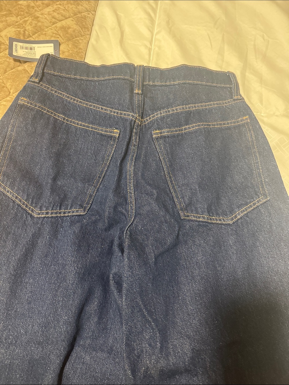 Universal Thread Wide-Leg Dark Blue Denim barrel Jeans - Picture 6 of 6